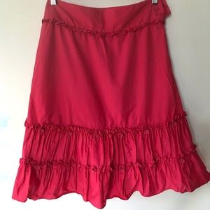 Anthropologie cotton skirt